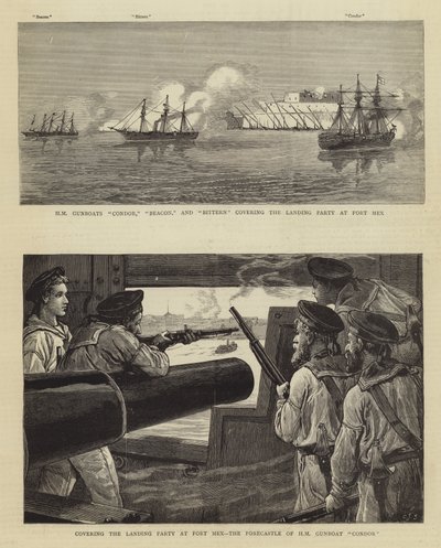 The Bombardment of Alexandria by Charles J. Staniland